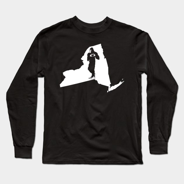 New York Bigfoot Long Sleeve T-Shirt by Tesszero